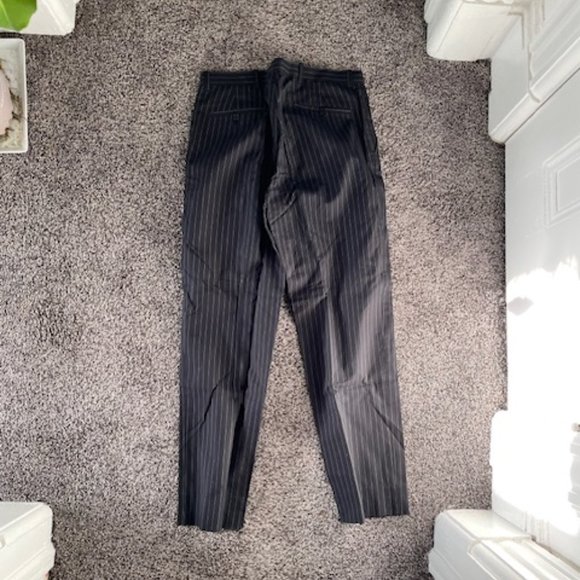 Men's INC Black Dress Pants Size 30x30 with white pinstripe - Picture 3 of 3